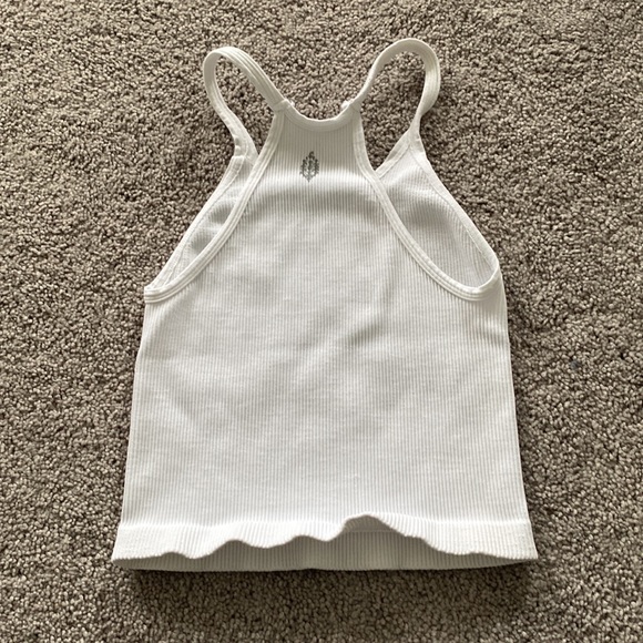 Free people happiness runs cropped tank top white Sz xs/s - Picture 4 of 5